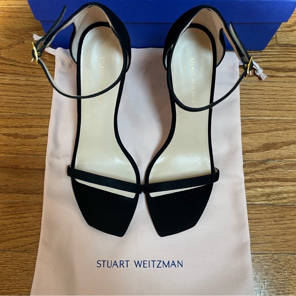 NEW Stuart Weitzman Heels Color Black Size 8 - Picture 10 of 10